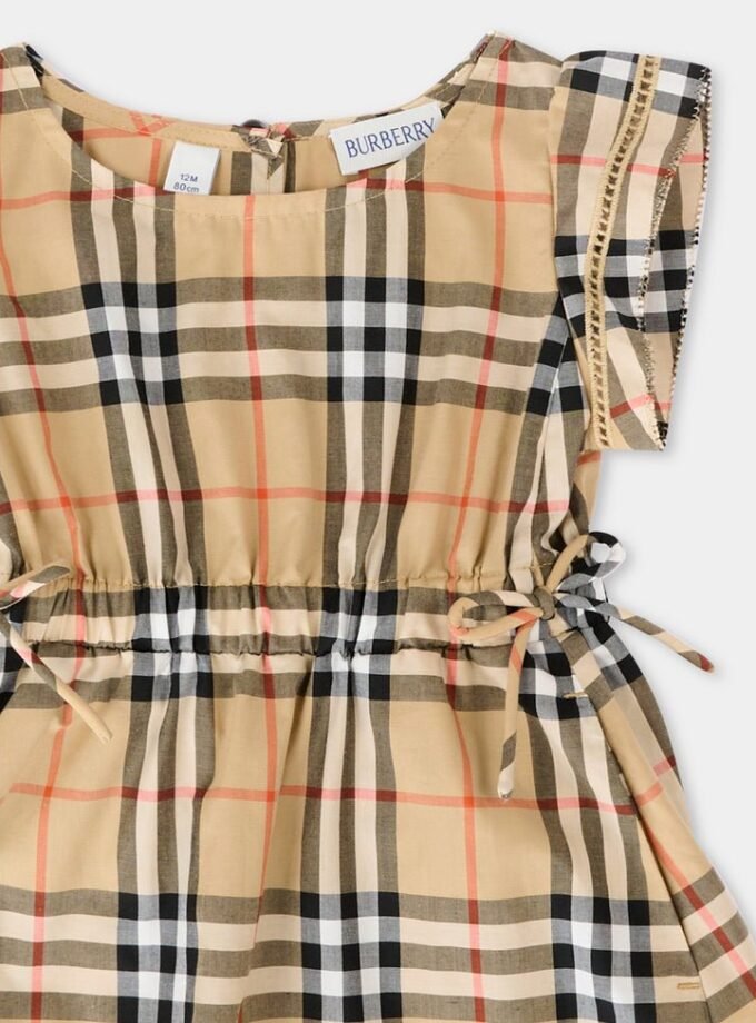 Burberry Kids
Beige dress for Baby Girl with Vintage Check