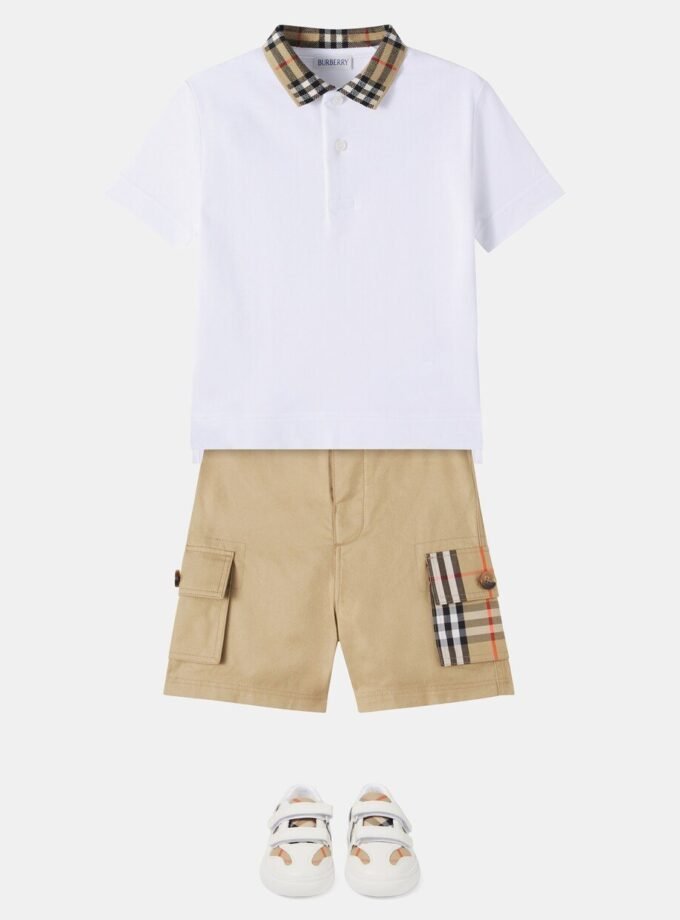 Burberry
Boy's EKD Stretch Cotton T-Shirt and short