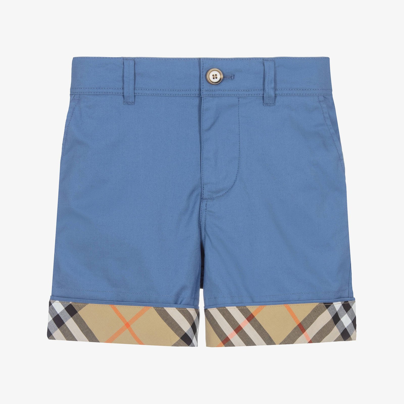 Burberry
Boy's Check-Trim Cotton Shorts, - Image 3