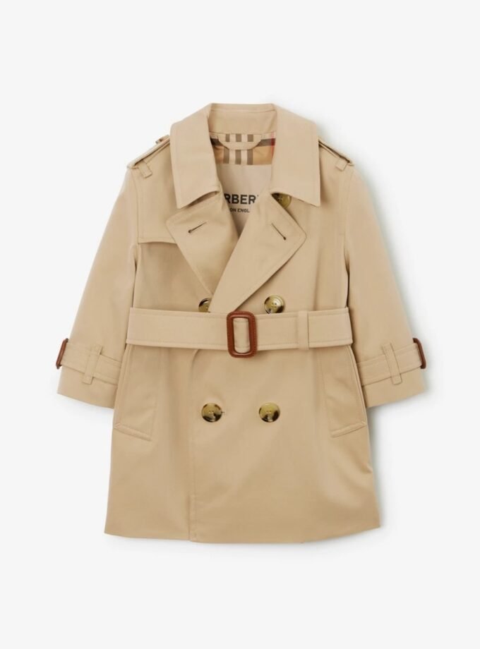Burberry kids Gabardine Trench Coat
Honey