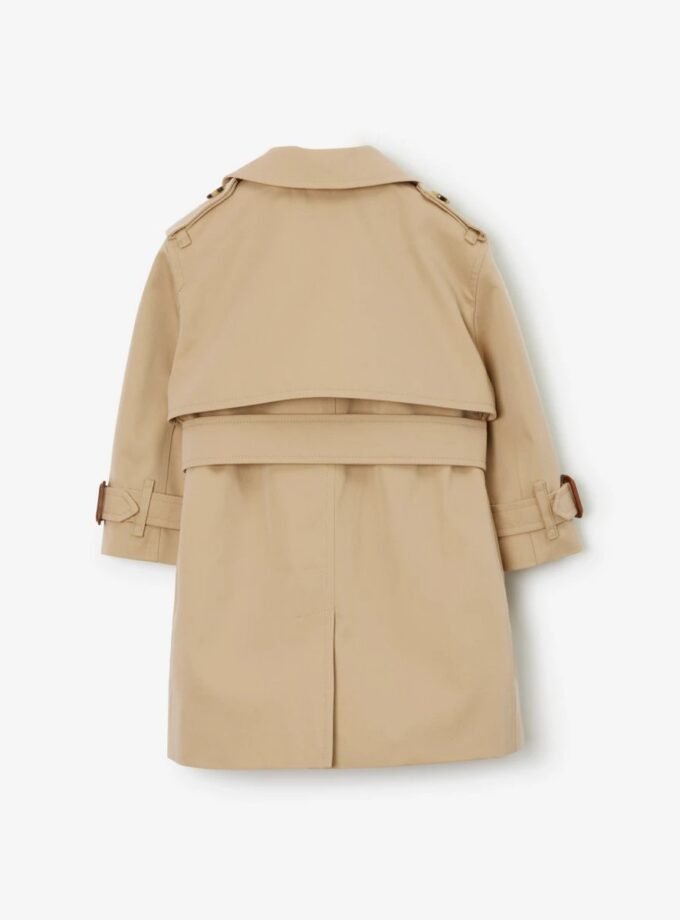 Burberry kids Gabardine Trench Coat
Honey