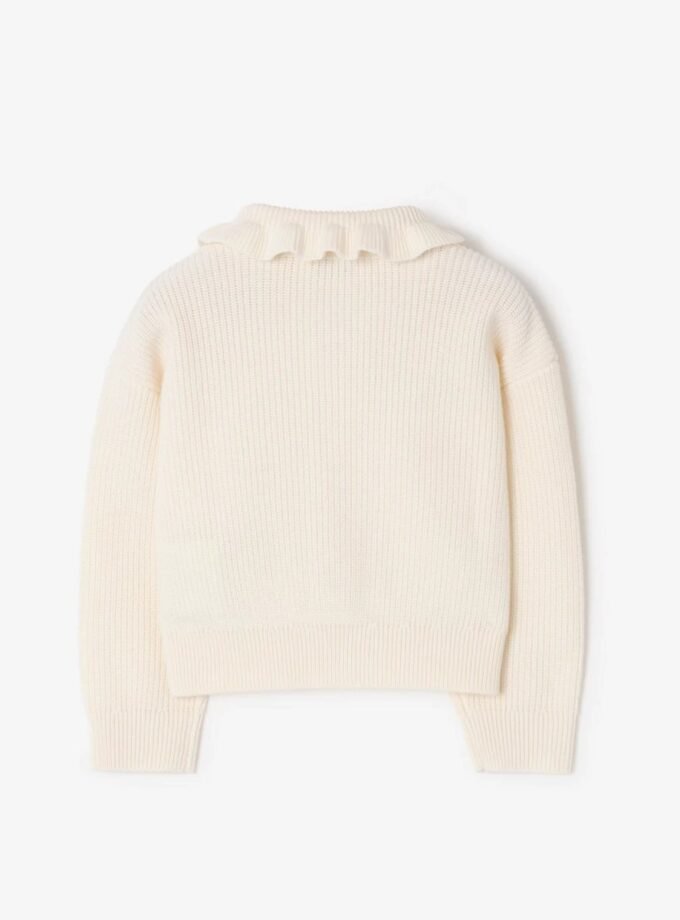 Burberry Check Pocket Cotton Wool Cardigan