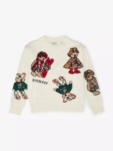 Burberry Thomas Bear and Friends Wool Blend Sweater