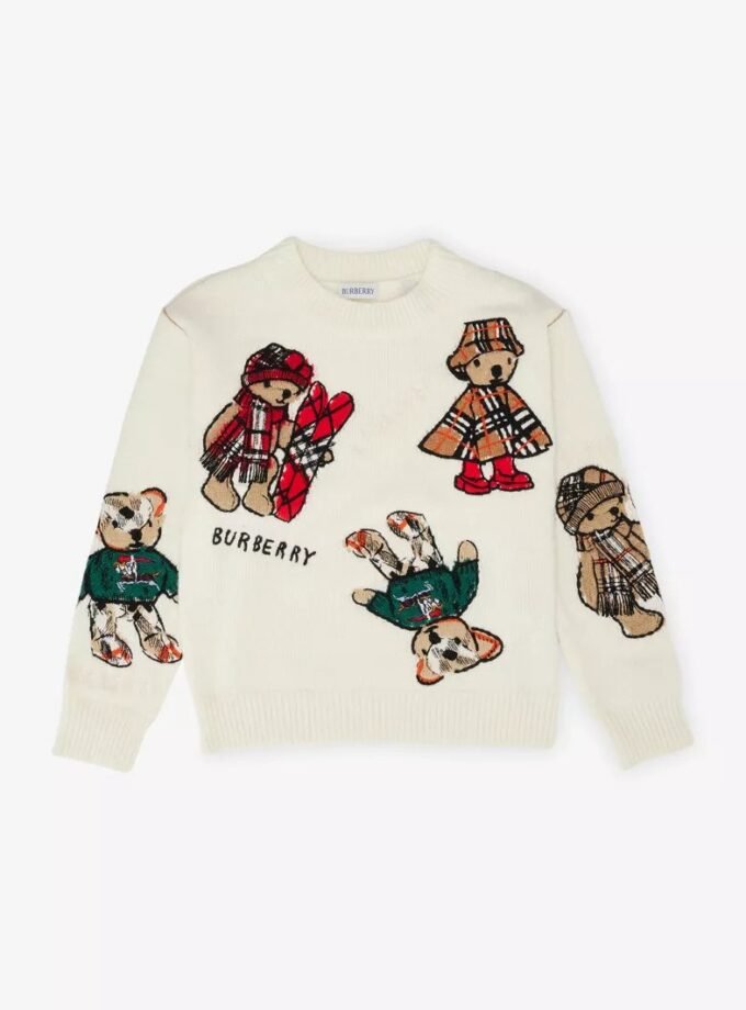 Burberry Thomas Bear and Friends Wool Blend Sweater