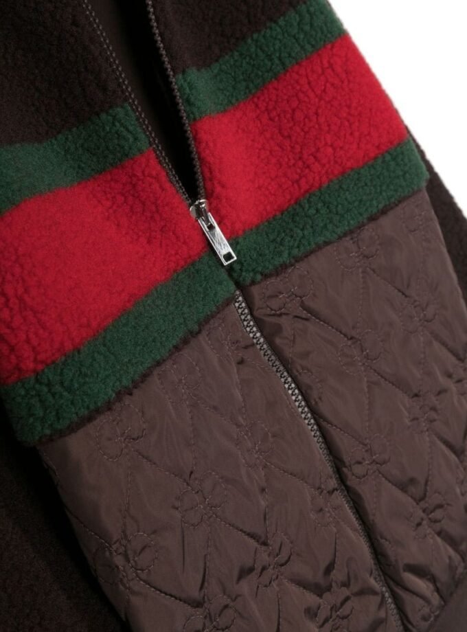 GUCCI
Kids' Interlocking Faux-shearling Hoodie In Brown