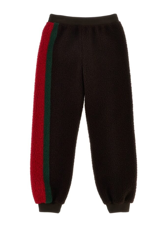 This is a Gucci Kids' Interlocking faux-shearling pant