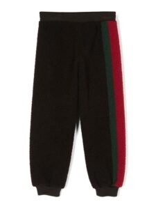 This is a Gucci Kids' Interlocking faux-shearling pant