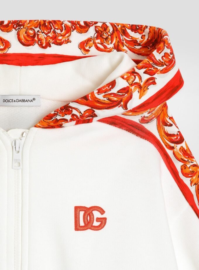 Dolce & Gabbana Kids
Majolica-print fleece trousers and sweattop