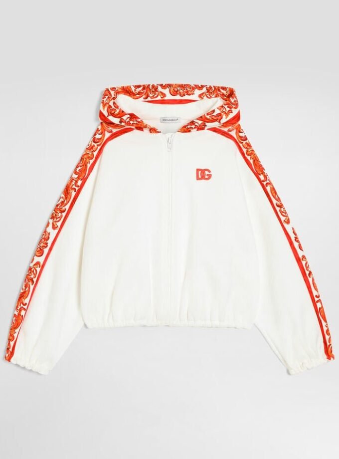 Dolce & Gabbana Kids
Majolica-print fleece trousers and sweattop